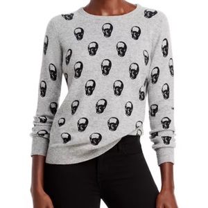 Chelsea & Theodore cashmere skull sweater